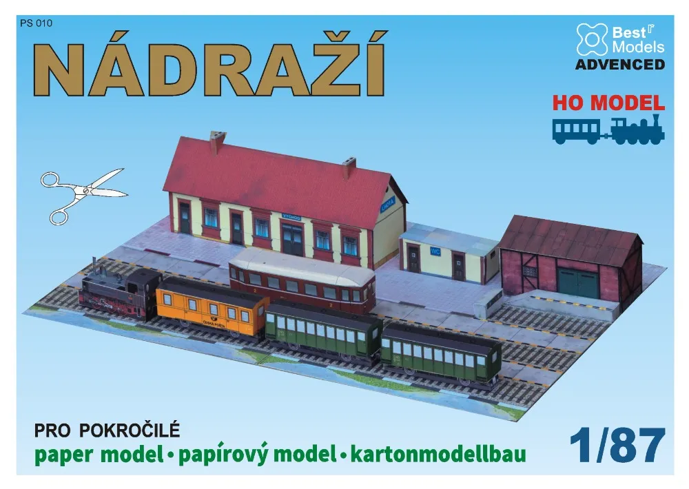 Papierový model - Železničná stanica
