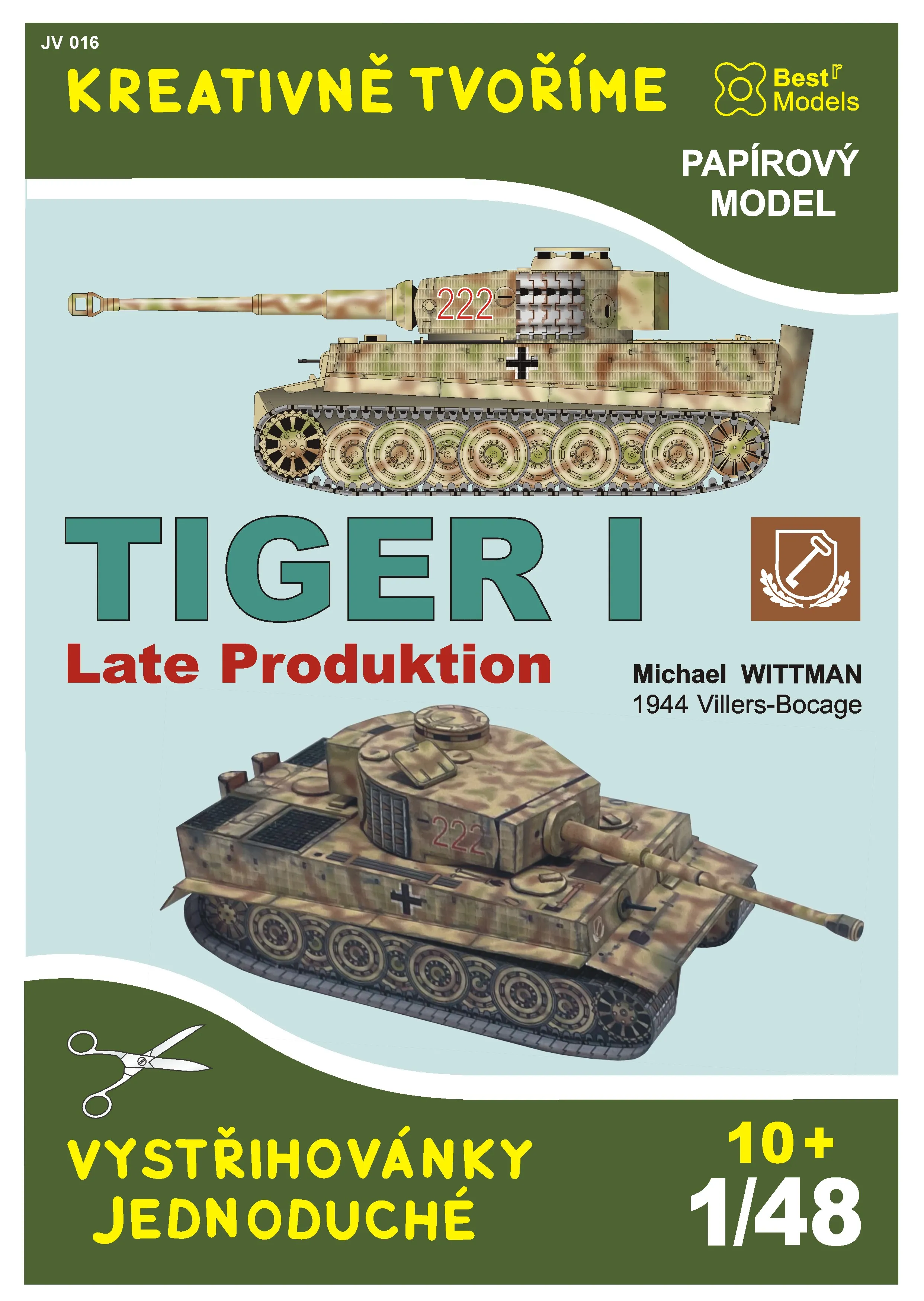 Papierový model - Tank Tiger I 