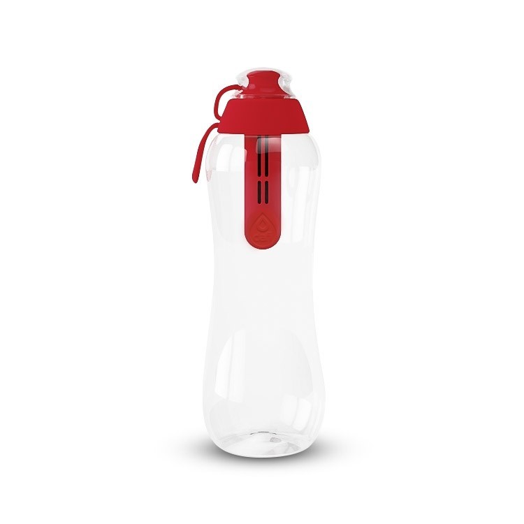 DAFI filtračná fľaška 0,5 l + 1 ks filtra, červená